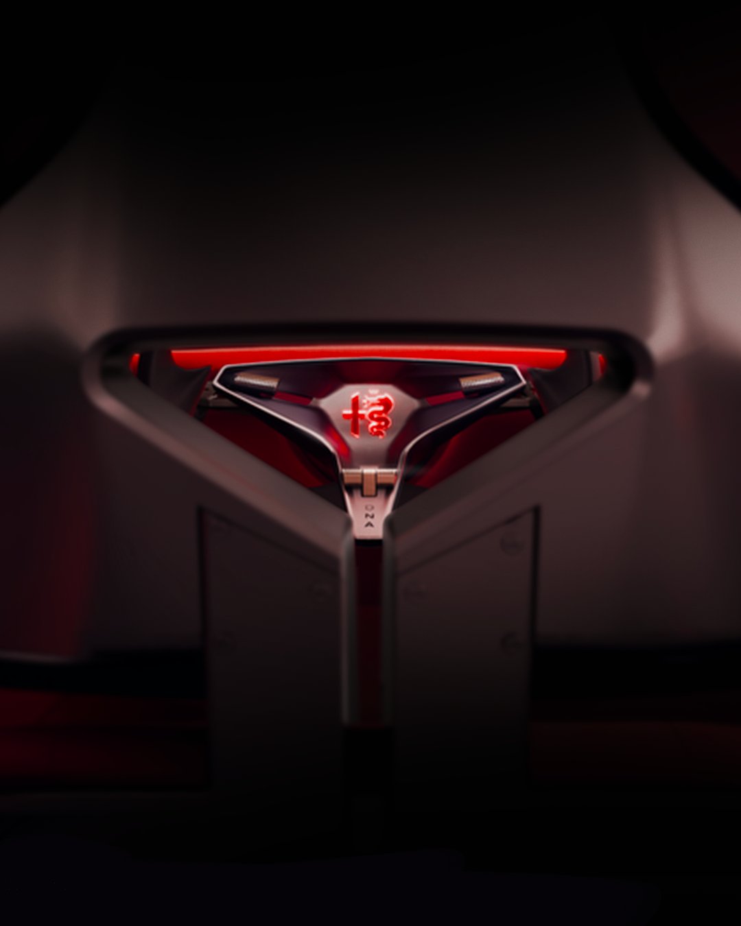 El volante del Alfa Romeo Cuorerosso