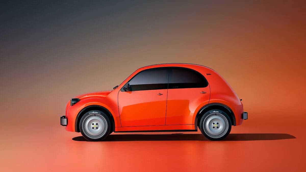 El Citroën 2 CV Concept de perfil