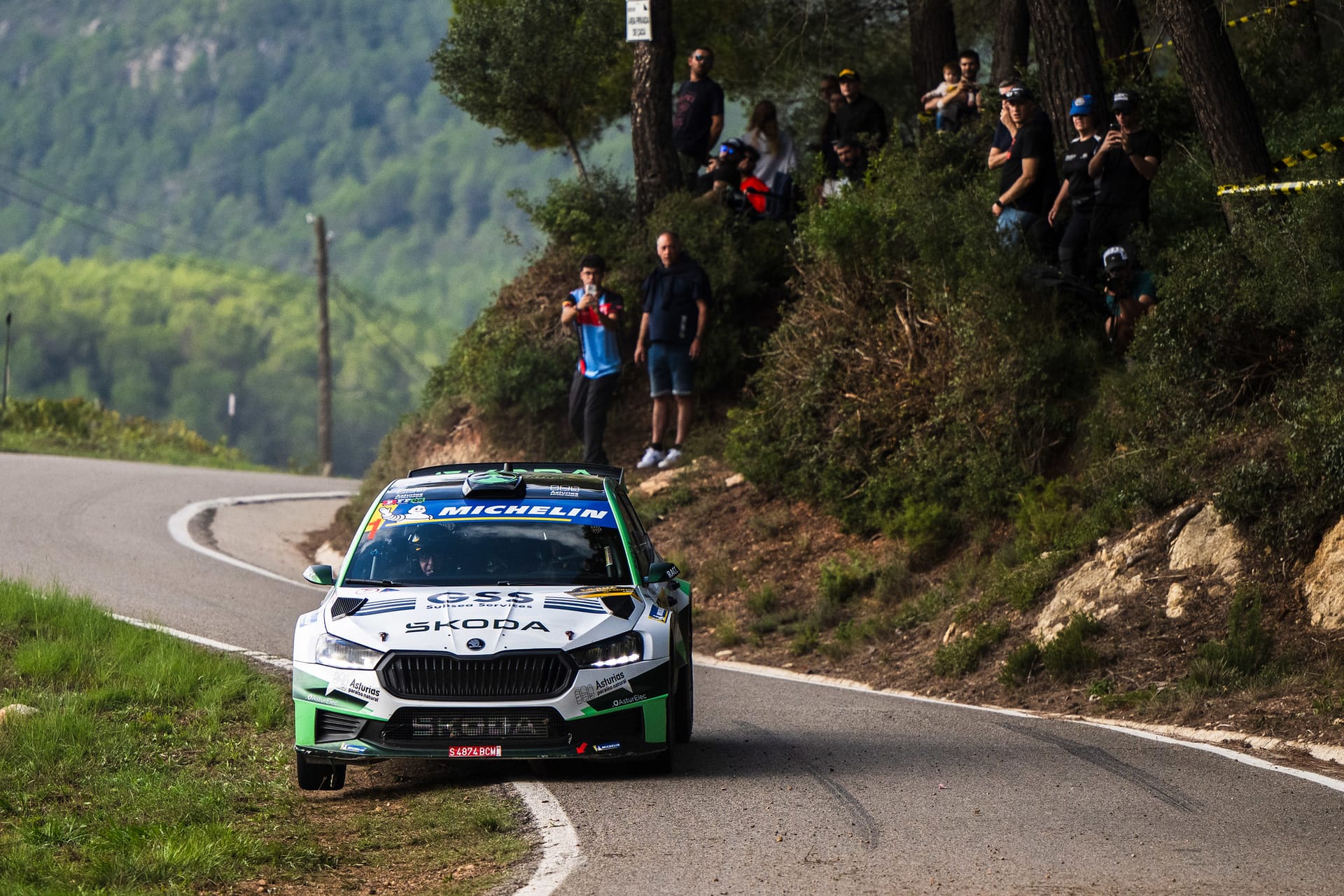 El Škoda de José Antonio Suárez y Alberto Iglesias, campeones del S-CER